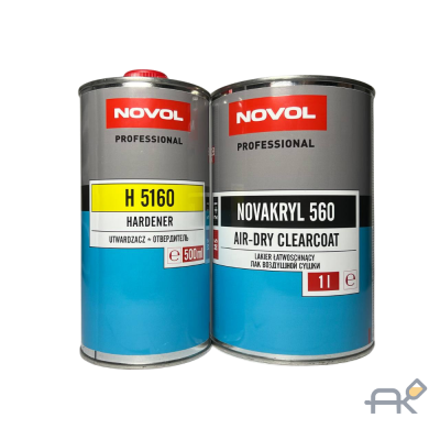 Лак NOVOL 560 AIR DRY 2+1 ультрабыстрый 1L +отв 0.5л(5160)